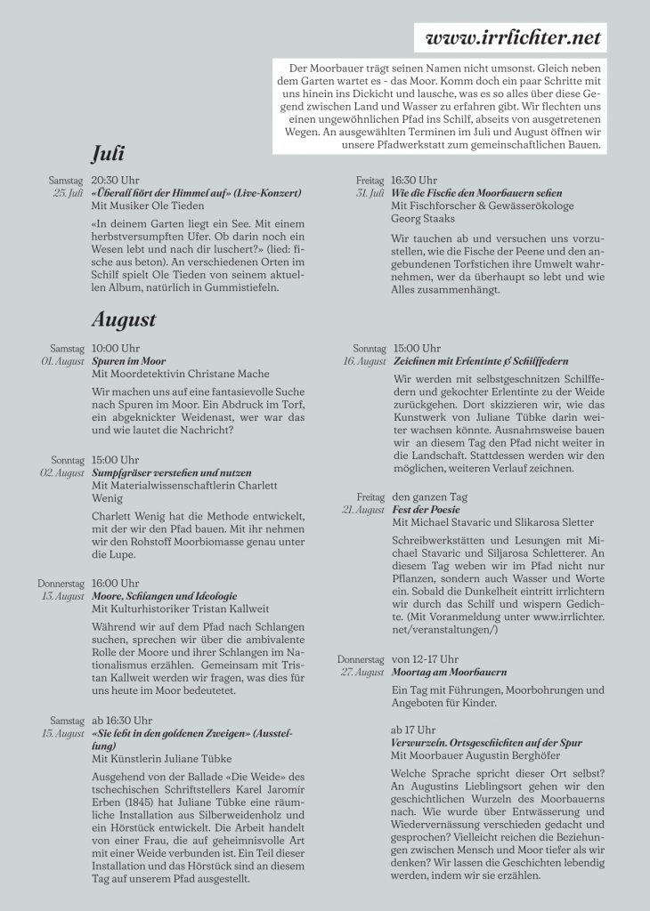Irrlichter beim Moorbauern
