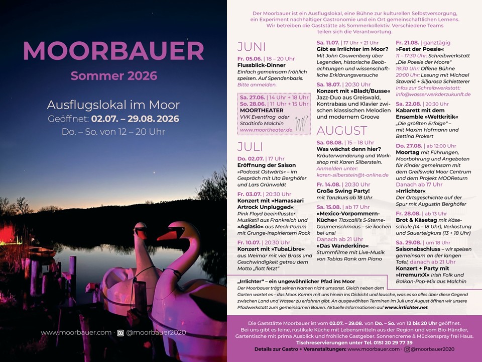 Moorbauer 2026 Flyer