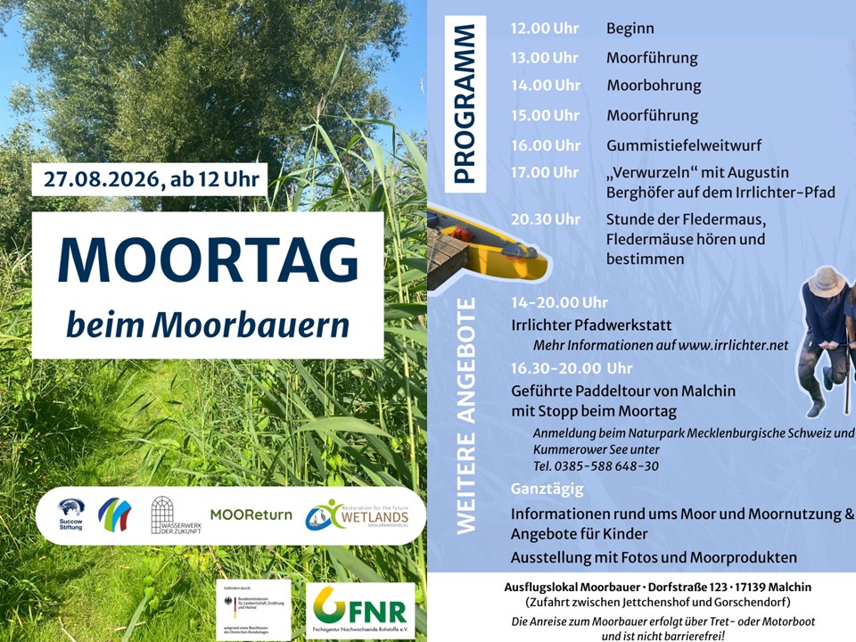Moortag am 27.08. beim Moorbauern in Malchin